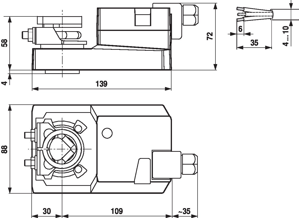 Электропривод Belimo SM24A-TP (20 Н·м)