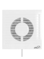 Вентилятор накладной E D125 сетка тяговый выключатель ERA