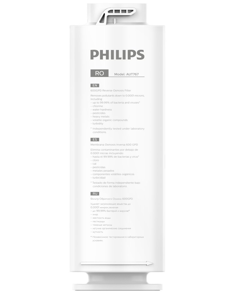 Картридж обратноосмотический Philips AUT767/10 для системы фильтрации AUT3015/10 Картридж обратноосмотический Philips AUT767/10 для системы фильтрации AUT3015/10