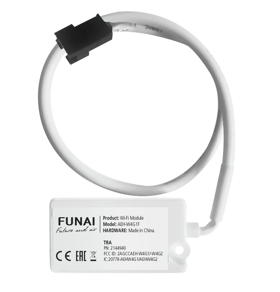 Wi-Fi-модуль FUNAI AEH-W4G1F для сплит-систем SENSEI 2025 (D06), SENSEI Inverter и мульти сплит-систем ORIGAMI Wi-Fi-модуль FUNAI AEH-W4G1F для сплит-систем SENSEI 2025 (D06), SENSEI Inverter и мульти сплит-систем ORIGAMI