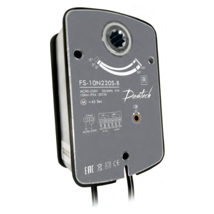 Электропривод Dastech FS-15N220S-B 15 Н·м, 230 В, под Болид С2000-СП4 Электропривод Dastech FS-15N220S-B 15 Н·м, 230 В, под Болид С2000-СП4