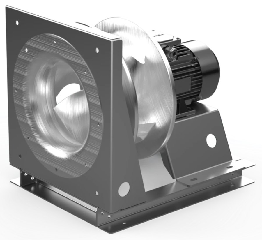 Промышленный вентилятор plug-fan с назад загнутыми лопатками RADPF AC 400